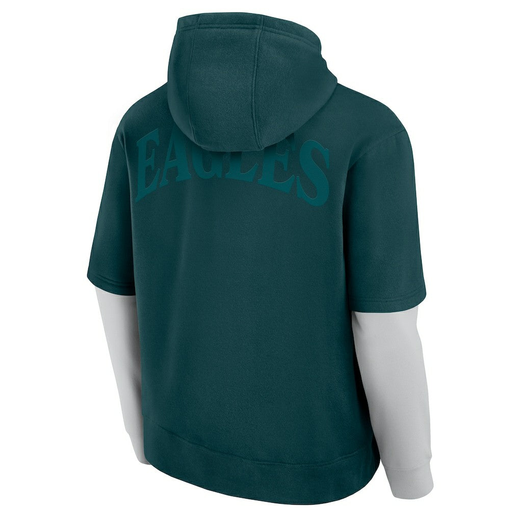 Philadelphia Eagles Unisex Sleek Elements Pullover Hoodie - Green on sale