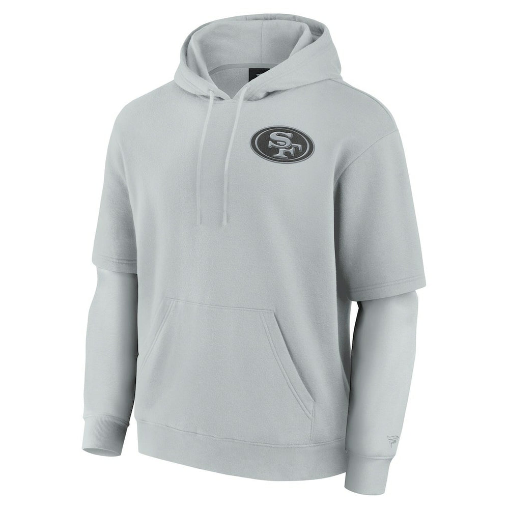 San Francisco 49ers Unisex Sleek Elements Pullover Hoodie - Gray outlet