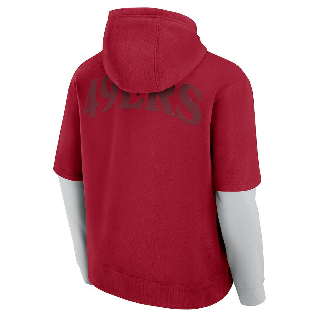 San Francisco 49ers Unisex Sleek Elements Pullover Hoodie - Scarlet cheap