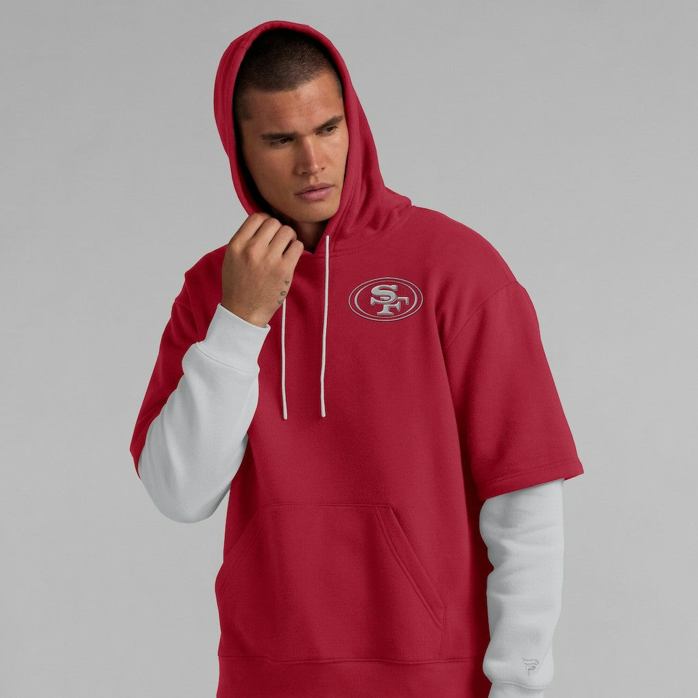 San Francisco 49ers Unisex Sleek Elements Pullover Hoodie - Scarlet cheap