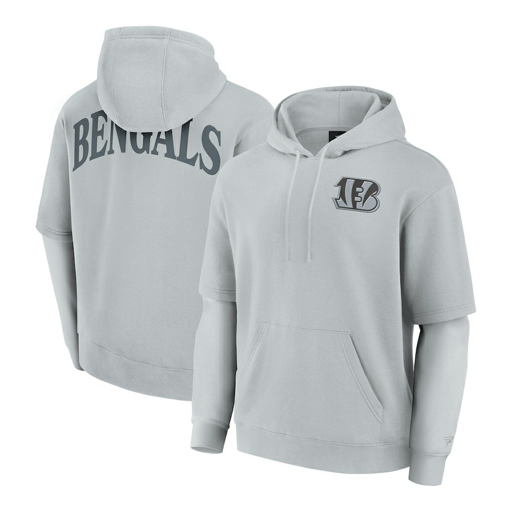 Cincinnati Bengals Unisex Sleek Elements Pullover Hoodie - Gray for sale