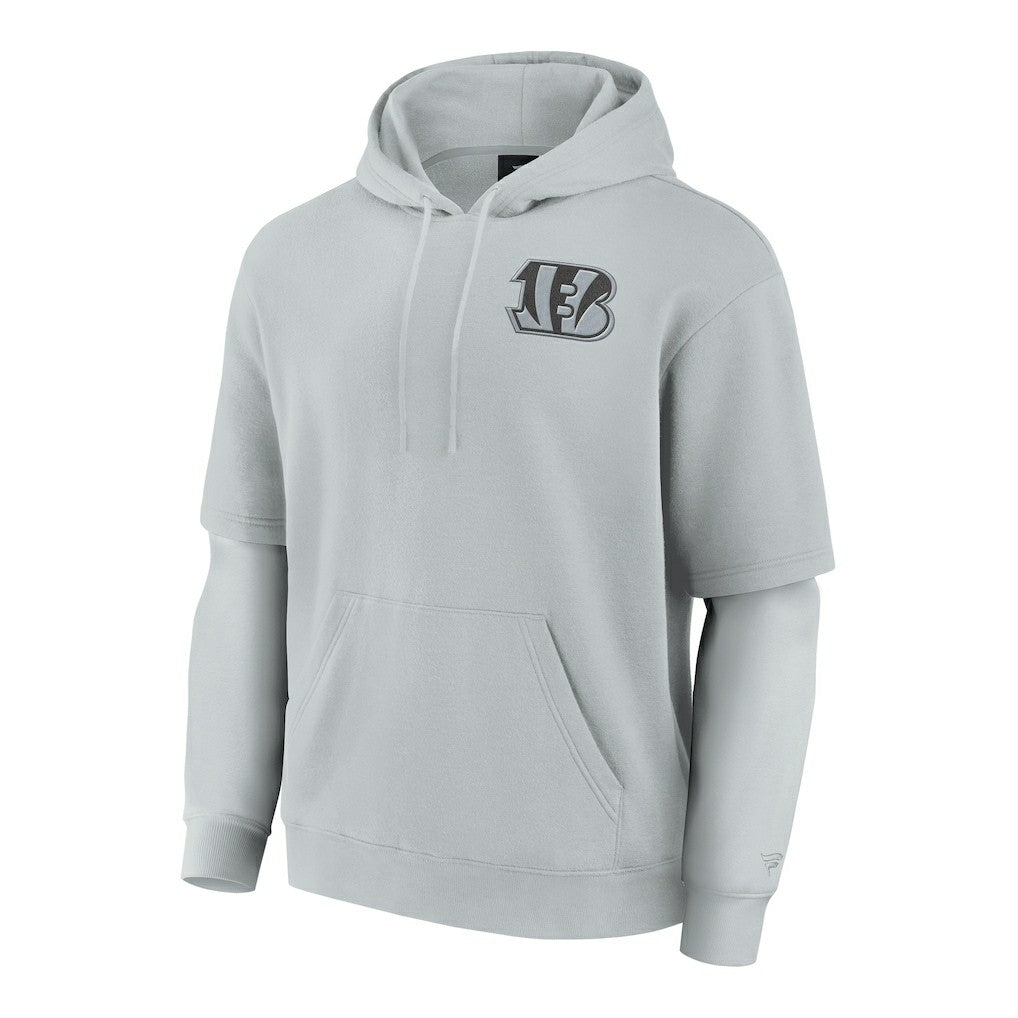 Cincinnati Bengals Unisex Sleek Elements Pullover Hoodie - Gray for sale