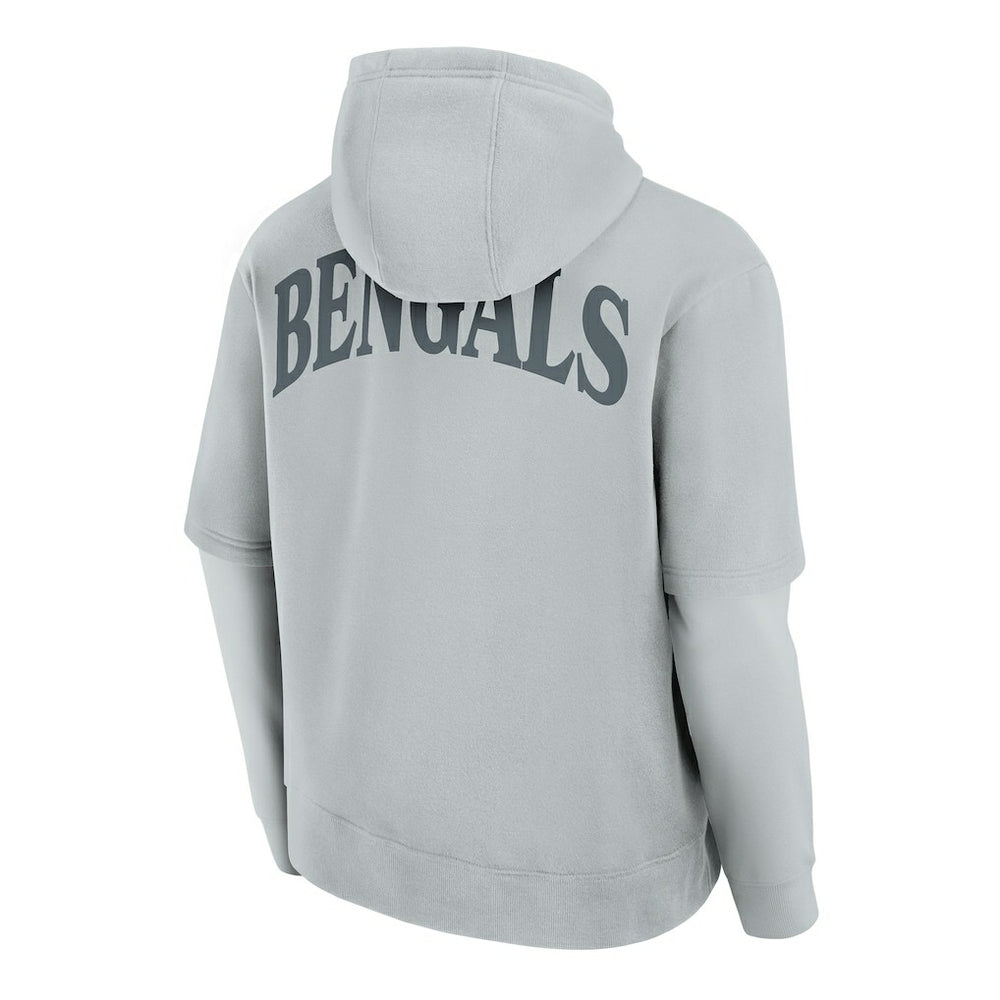Cincinnati Bengals Unisex Sleek Elements Pullover Hoodie - Gray for sale