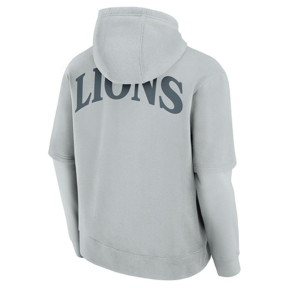 Detroit Lions Unisex Sleek Elements Pullover Hoodie - Gray outlet