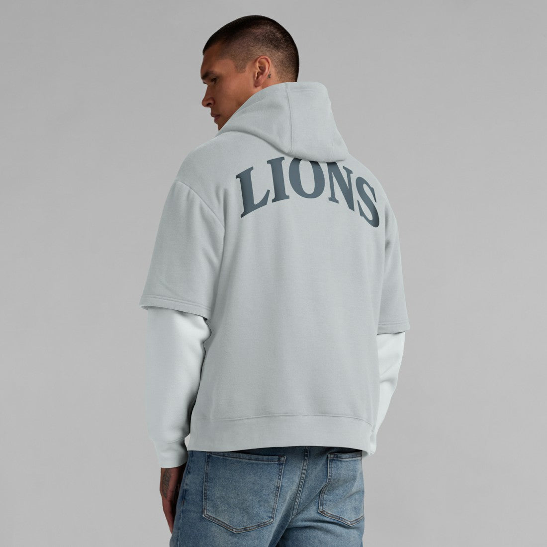 Detroit Lions Unisex Sleek Elements Pullover Hoodie - Gray outlet