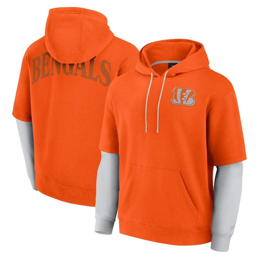 Cincinnati Bengals Unisex Sleek Elements Pullover Hoodie - Orange cheap