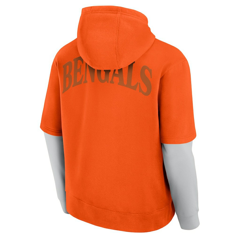 Cincinnati Bengals Unisex Sleek Elements Pullover Hoodie - Orange cheap