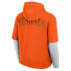 Cincinnati Bengals Unisex Sleek Elements Pullover Hoodie - Orange cheap