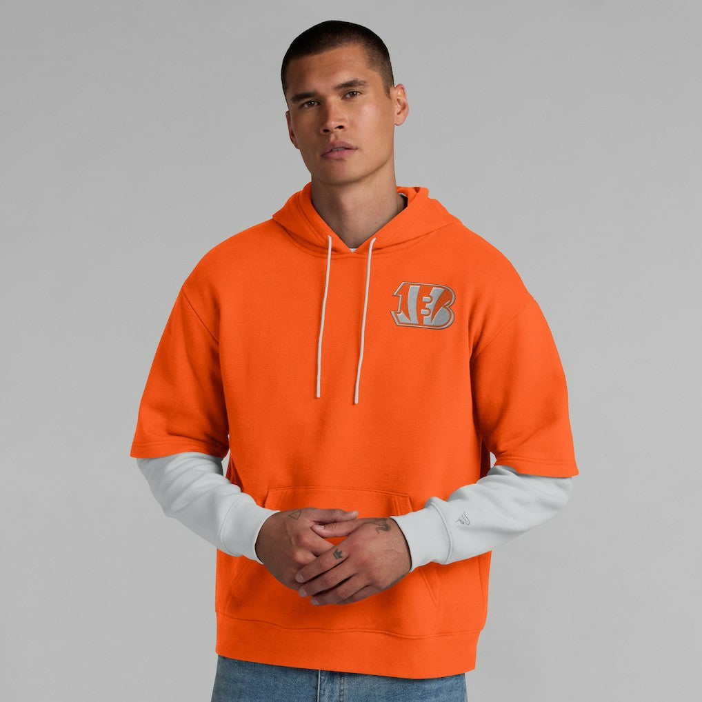 Cincinnati Bengals Unisex Sleek Elements Pullover Hoodie - Orange cheap