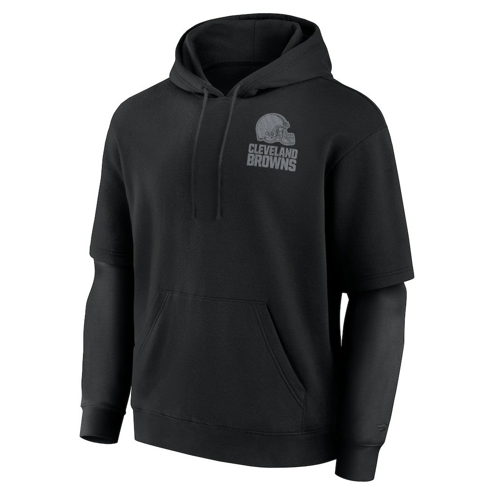 Cleveland Browns Unisex Sleek Elements Pullover Hoodie - Black cheap