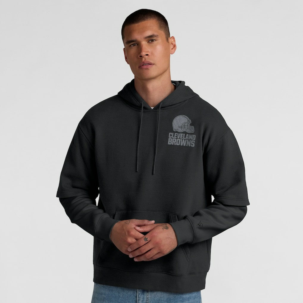 Cleveland Browns Unisex Sleek Elements Pullover Hoodie - Black cheap