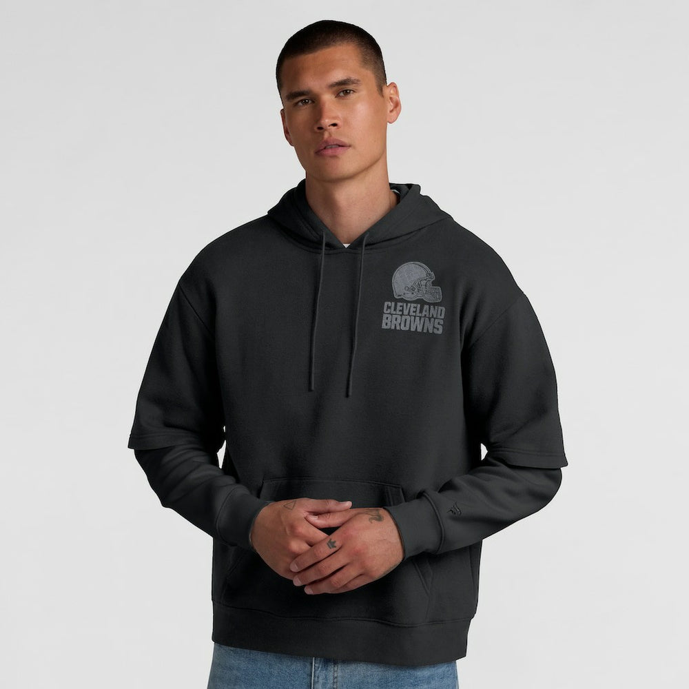 Cleveland Browns Unisex Sleek Elements Pullover Hoodie - Black cheap
