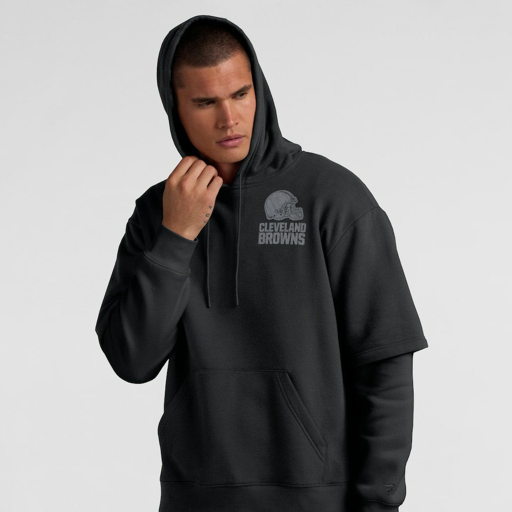 Cleveland Browns Unisex Sleek Elements Pullover Hoodie - Black cheap