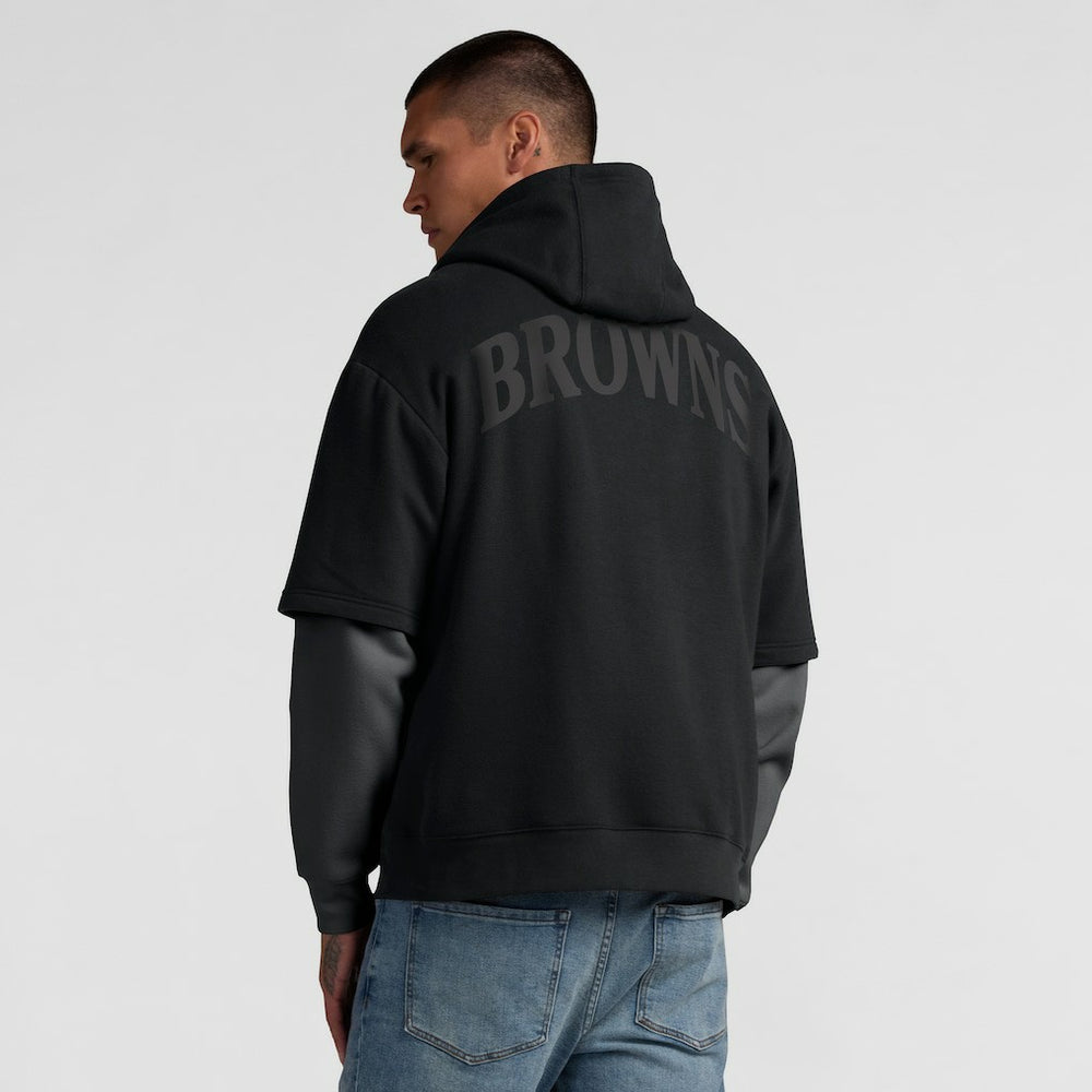 Cleveland Browns Unisex Sleek Elements Pullover Hoodie - Black cheap
