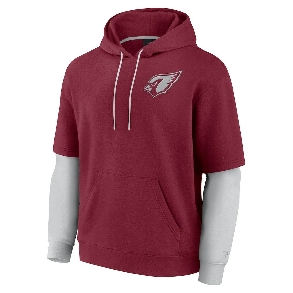 Arizona Cardinals Unisex Sleek Elements Pullover Hoodie - Cardinal outlet