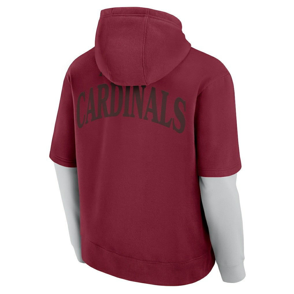 Arizona Cardinals Unisex Sleek Elements Pullover Hoodie - Cardinal outlet