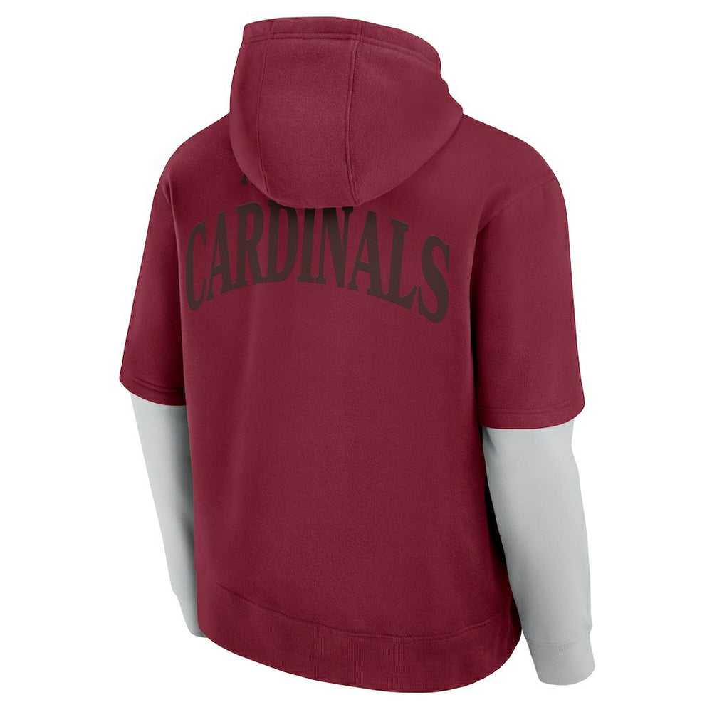 Arizona Cardinals Unisex Sleek Elements Pullover Hoodie - Cardinal outlet