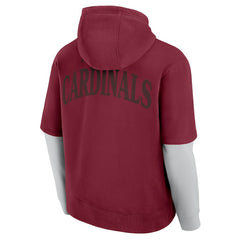 Arizona Cardinals Unisex Sleek Elements Pullover Hoodie - Cardinal outlet