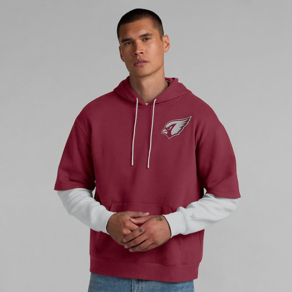 Arizona Cardinals Unisex Sleek Elements Pullover Hoodie - Cardinal outlet