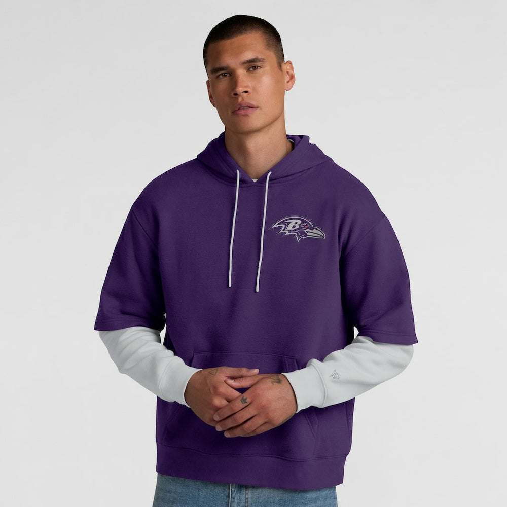 Baltimore Ravens Unisex Sleek Elements Pullover Hoodie - Purple online