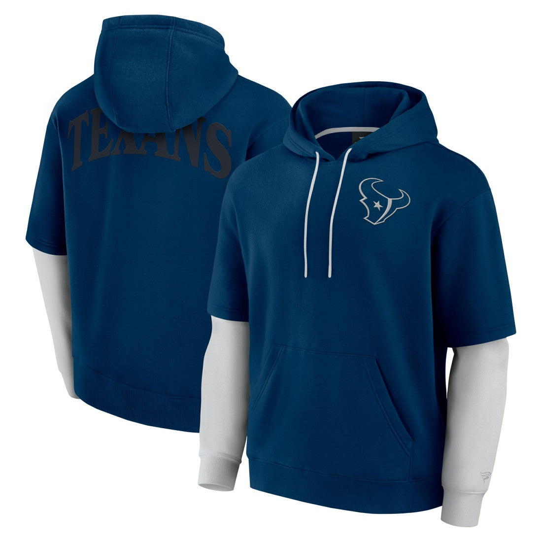 Houston Texans Unisex Sleek Elements Pullover Hoodie - Navy outlet