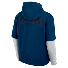 Houston Texans Unisex Sleek Elements Pullover Hoodie - Navy outlet
