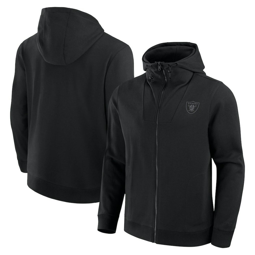 Las Vegas Raiders Unisex Front Office Full-Zip Hoodie - Black cheap
