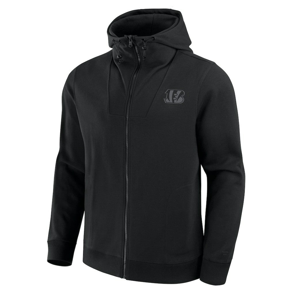 Cincinnati Bengals Unisex Front Office Full-Zip Hoodie - Black outlet