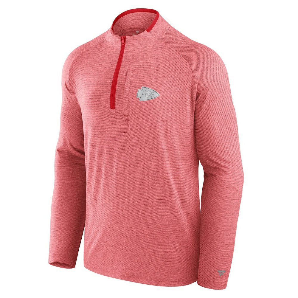 Kansas City Chiefs Unisex Front Office Performance Primary Quarter-Zip Jacket - Red on sale