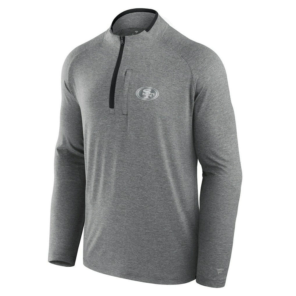 San Francisco 49ers Unisex Front Office Performance Primary Quarter-Zip Jacket - Charcoal outlet