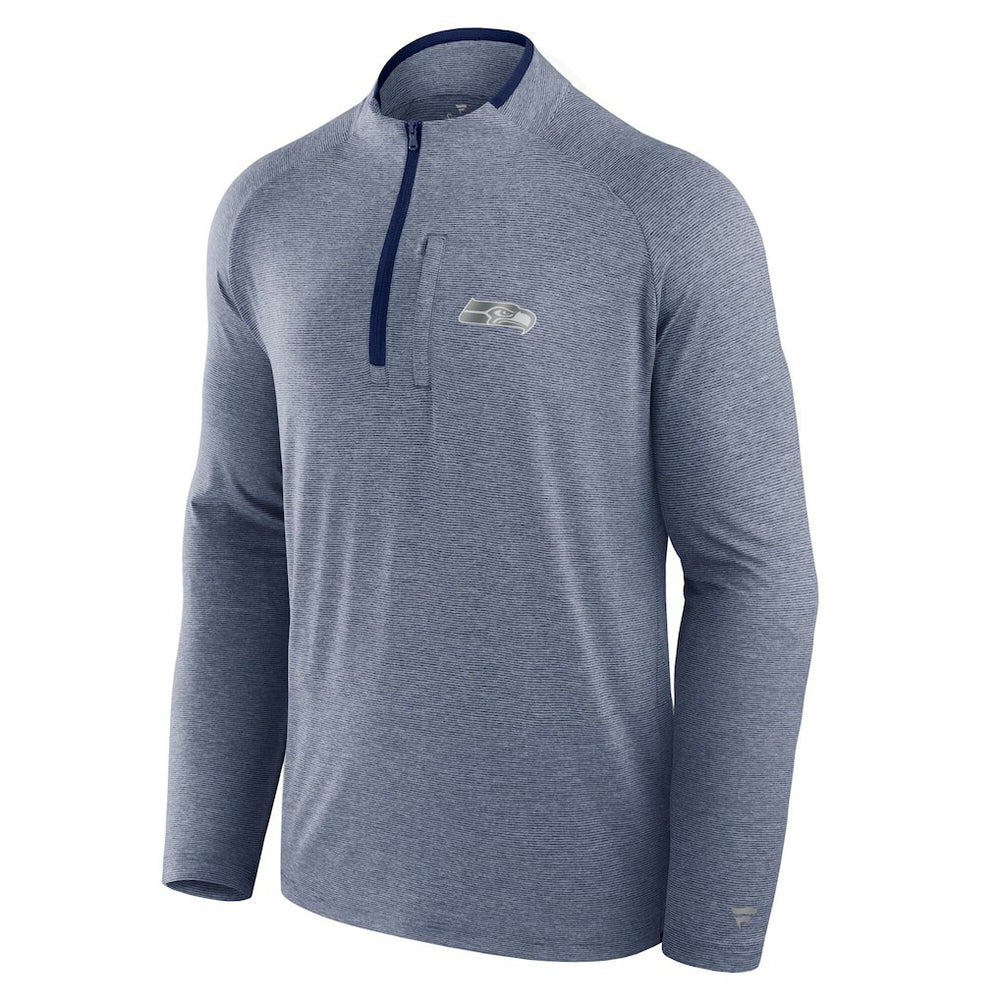 Seattle Seahawks Unisex Front Office Performance Primary Quarter-Zip Jacket - College Navy online