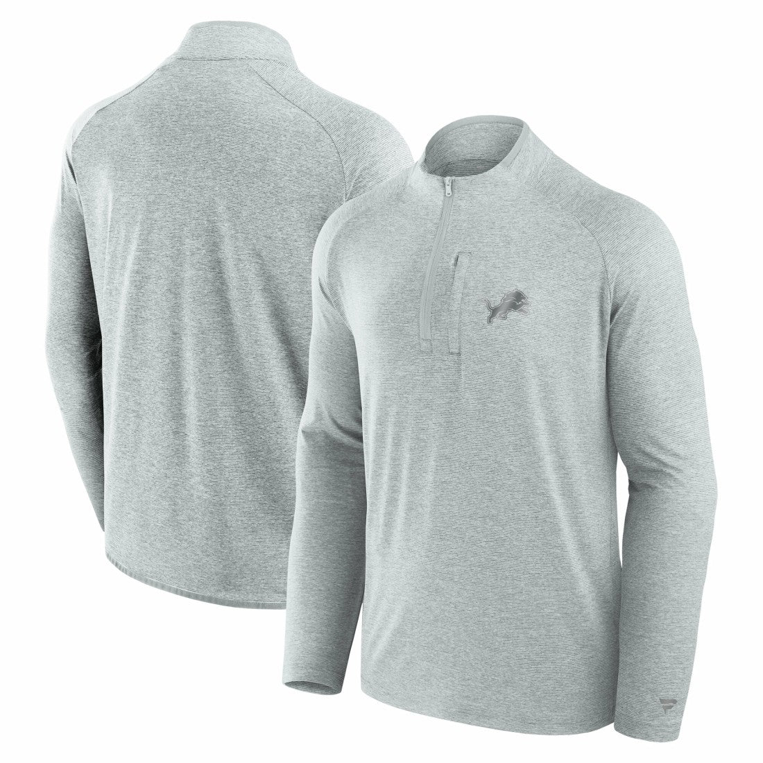Detroit Lions Unisex Front Office Performance Primary Quarter-Zip Jacket - Gray online