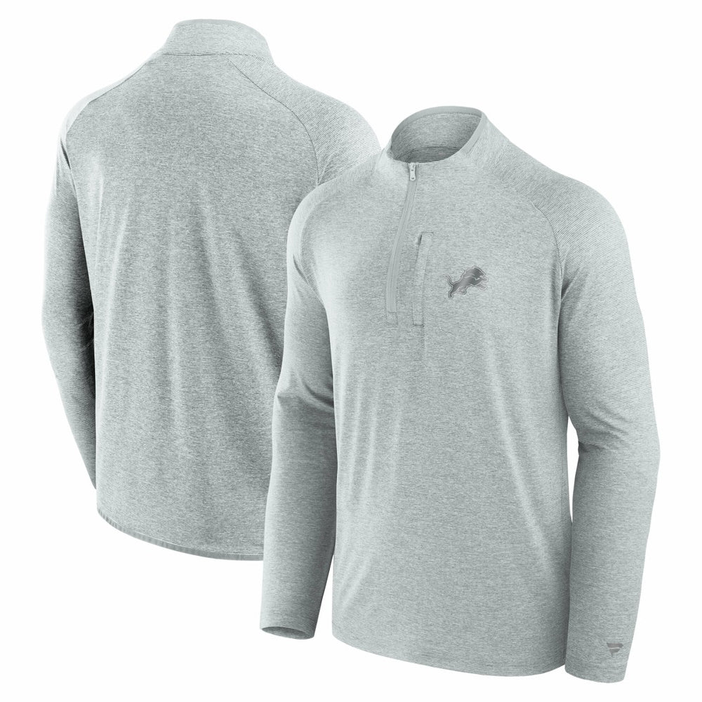 Detroit Lions Unisex Front Office Performance Primary Quarter-Zip Jacket - Gray online