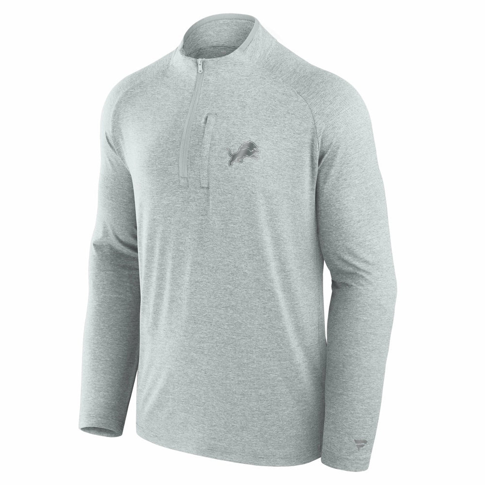 Detroit Lions Unisex Front Office Performance Primary Quarter-Zip Jacket - Gray online