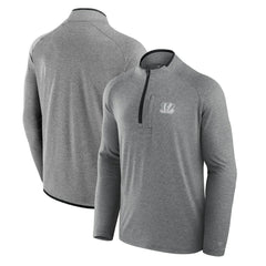Cincinnati Bengals Unisex Front Office Performance Primary Quarter-Zip Jacket - Charcoal on sale