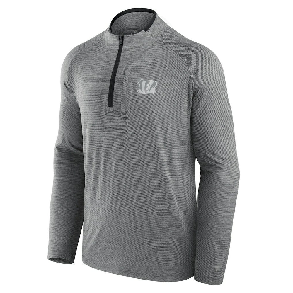 Cincinnati Bengals Unisex Front Office Performance Primary Quarter-Zip Jacket - Charcoal on sale