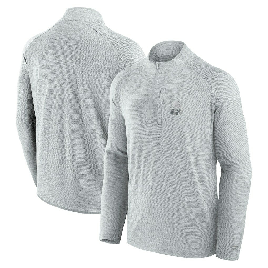 Cleveland Browns Unisex Front Office Performance Primary Quarter-Zip Jacket - Gray outlet