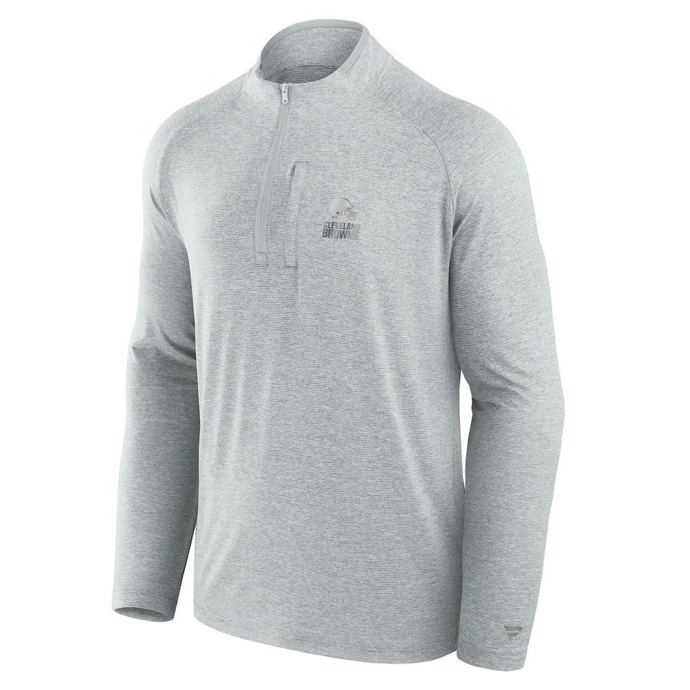 Cleveland Browns Unisex Front Office Performance Primary Quarter-Zip Jacket - Gray outlet