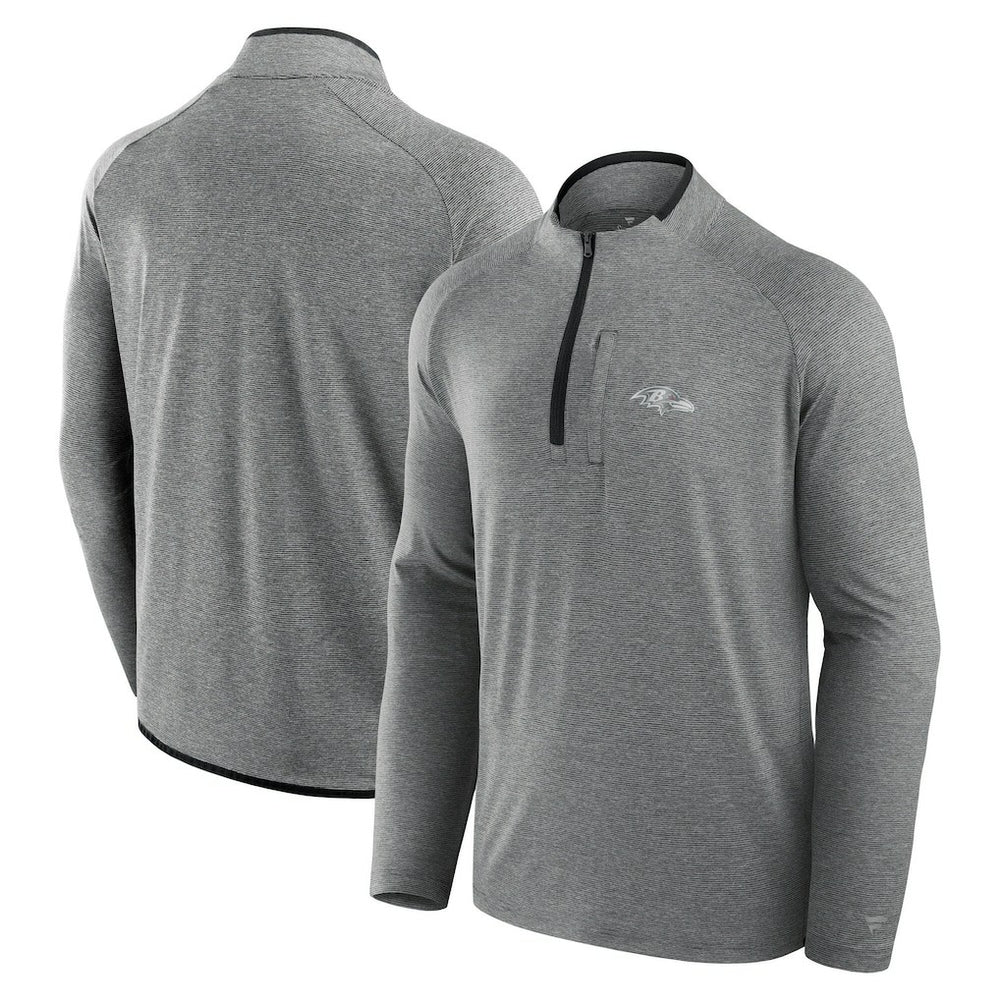 Baltimore Ravens Unisex Front Office Performance Primary Quarter-Zip Jacket - Charcoal outlet