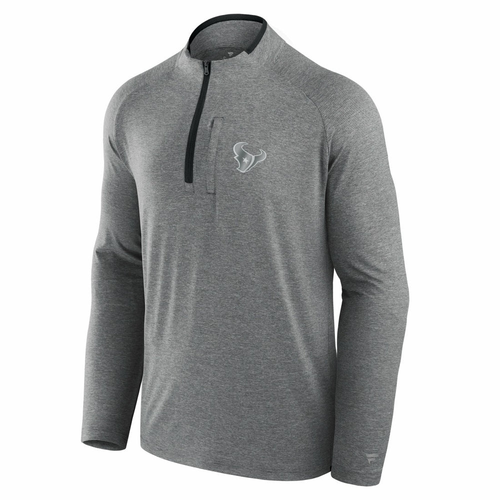 Houston Texans Unisex Front Office Performance Primary Quarter-Zip Jacket - Charcoal on sale