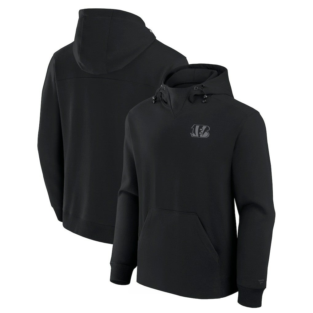 Cincinnati Bengals Unisex Front Office Tonal Tri-Blend Pullover Hoodie - Black sale