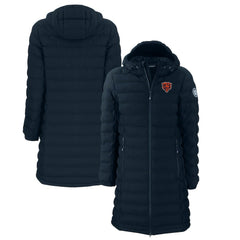 Chicago Bears Cutter & Buck Women's Throwback Logo Mission Ridge Repreve Eco Insulated Full-Zip Puffer Jacket - Navy outlet