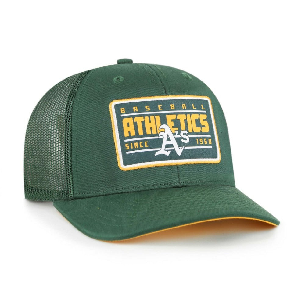 Oakland Athletics Hardline Trucker Adjustable Hat Green