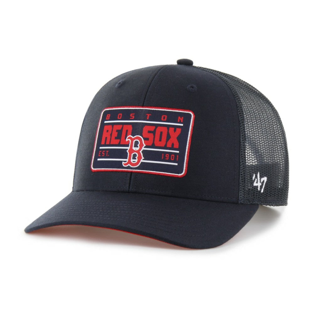 Boston Red Sox Hardline Trucker Adjustable Hat Navy