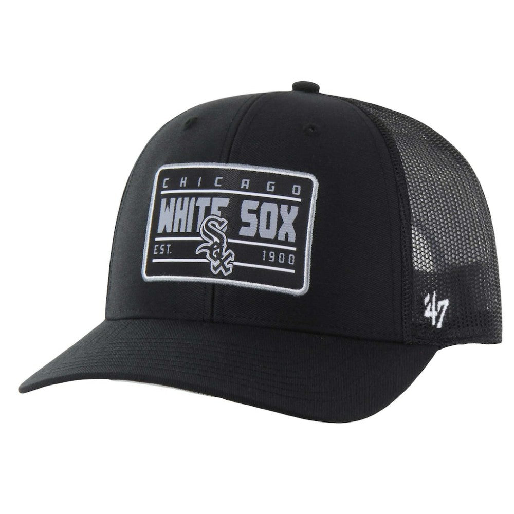Chicago White Sox Hardline Trucker Adjustable Hat Black