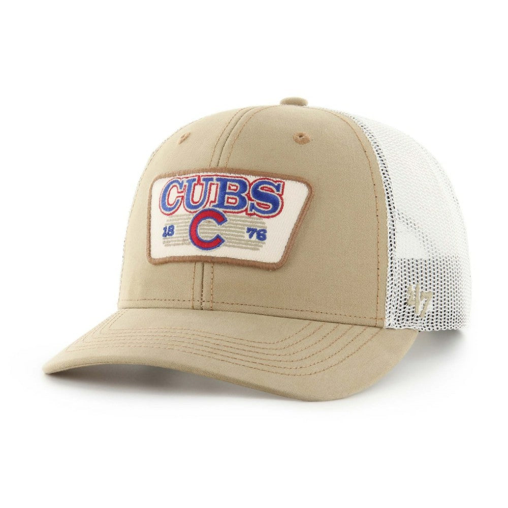 Chicago Cubs Ridgewood Trucker Adjustable Hats Khaki
