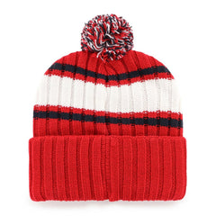St. Louis Cardinals Plateau Cuffed Knit Hat with Pom Red