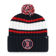 Boston Red Sox Plateau Cuffed Knit Hat with Pom Navy