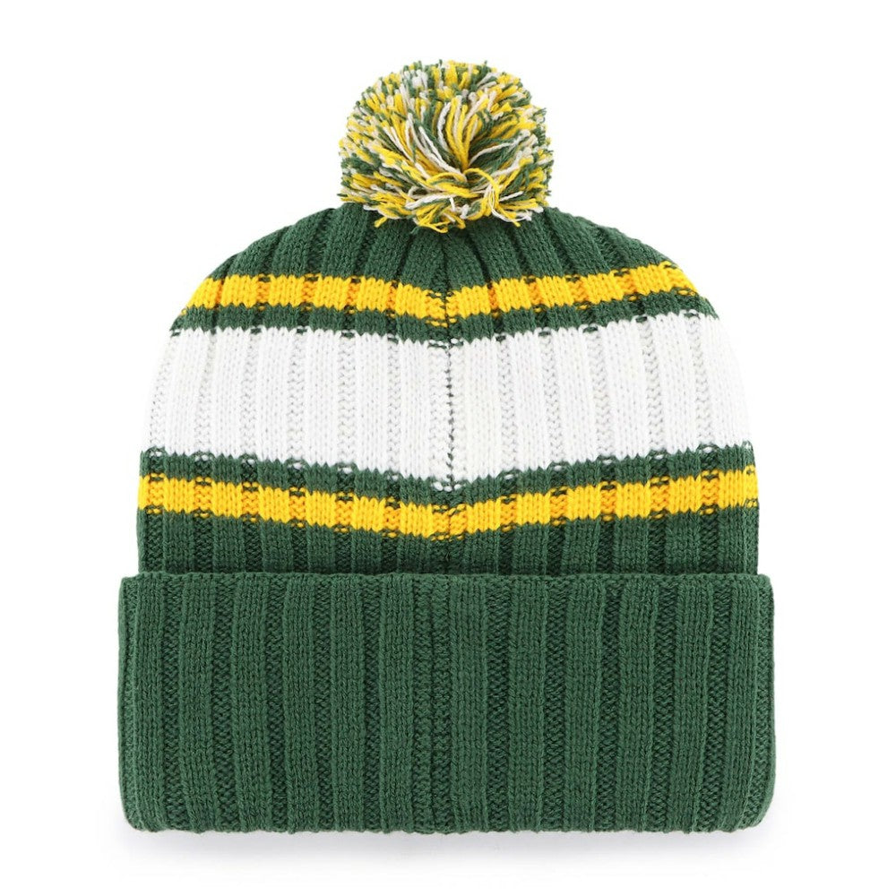 Oakland Athletics Plateau Cuffed Knit Hat with Pom Green