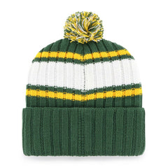 Oakland Athletics Plateau Cuffed Knit Hat with Pom Green